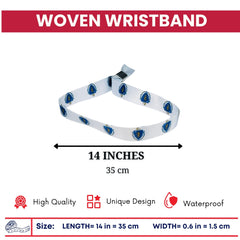 Woven Wristband - State Flag Massachusetts – USA – P1917
