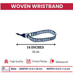 Woven Wristband - State Flag Massachusetts – USA – P1918