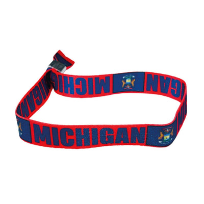 Woven Wristband - State Flag Michigan - USA - P1887