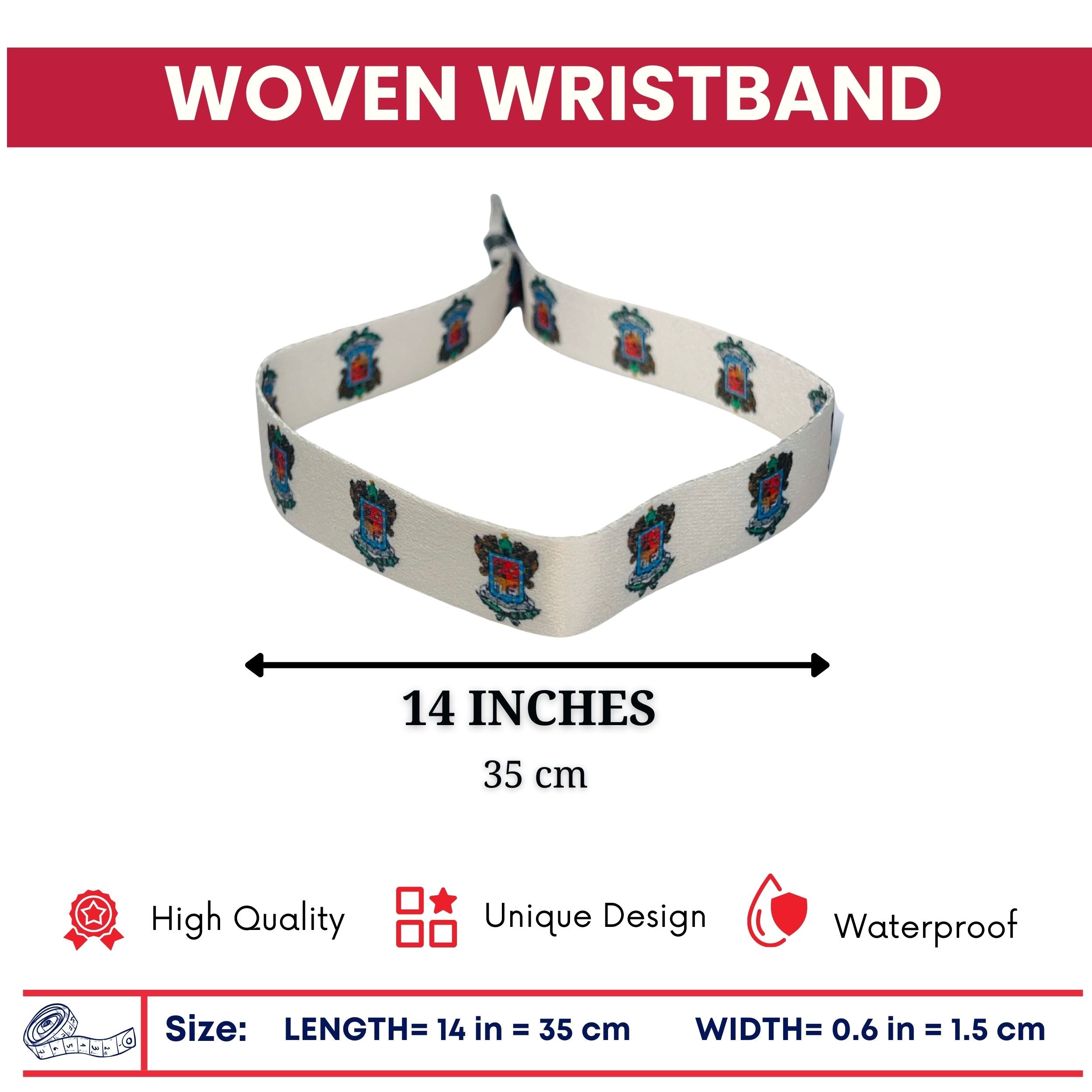 Woven Wristband - Shield of Michoacán - Mexico - P2557