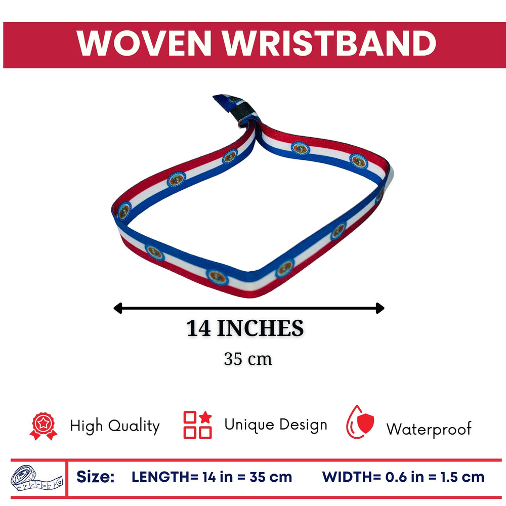 Woven Wristband – State Flag Missouri – USA – P1981