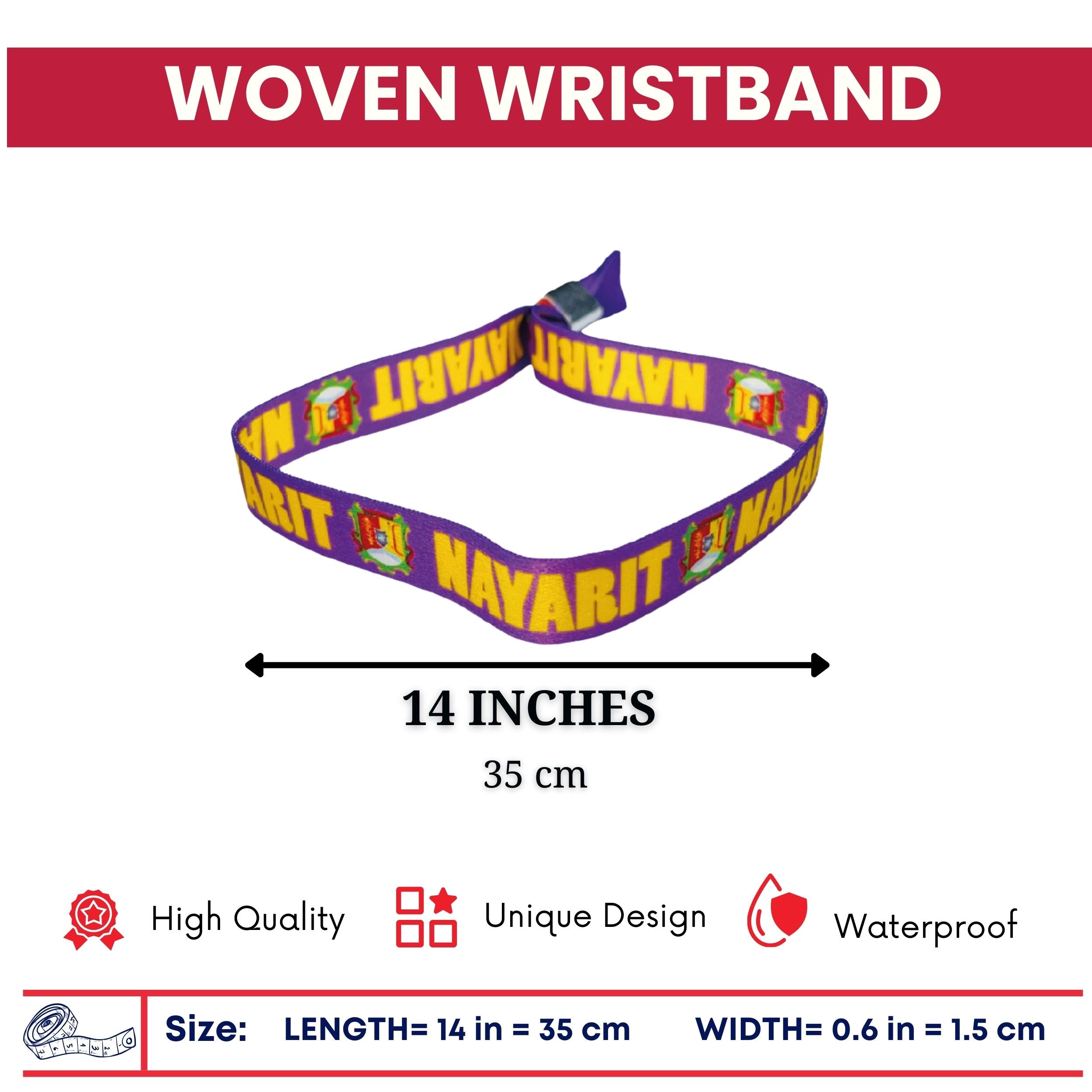 Woven Wristband - Shield of Nayarit – Mexico - P2623