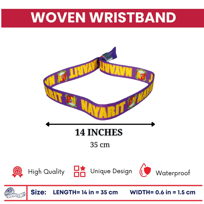 Woven Wristband - Shield of Nayarit – Mexico - P2623