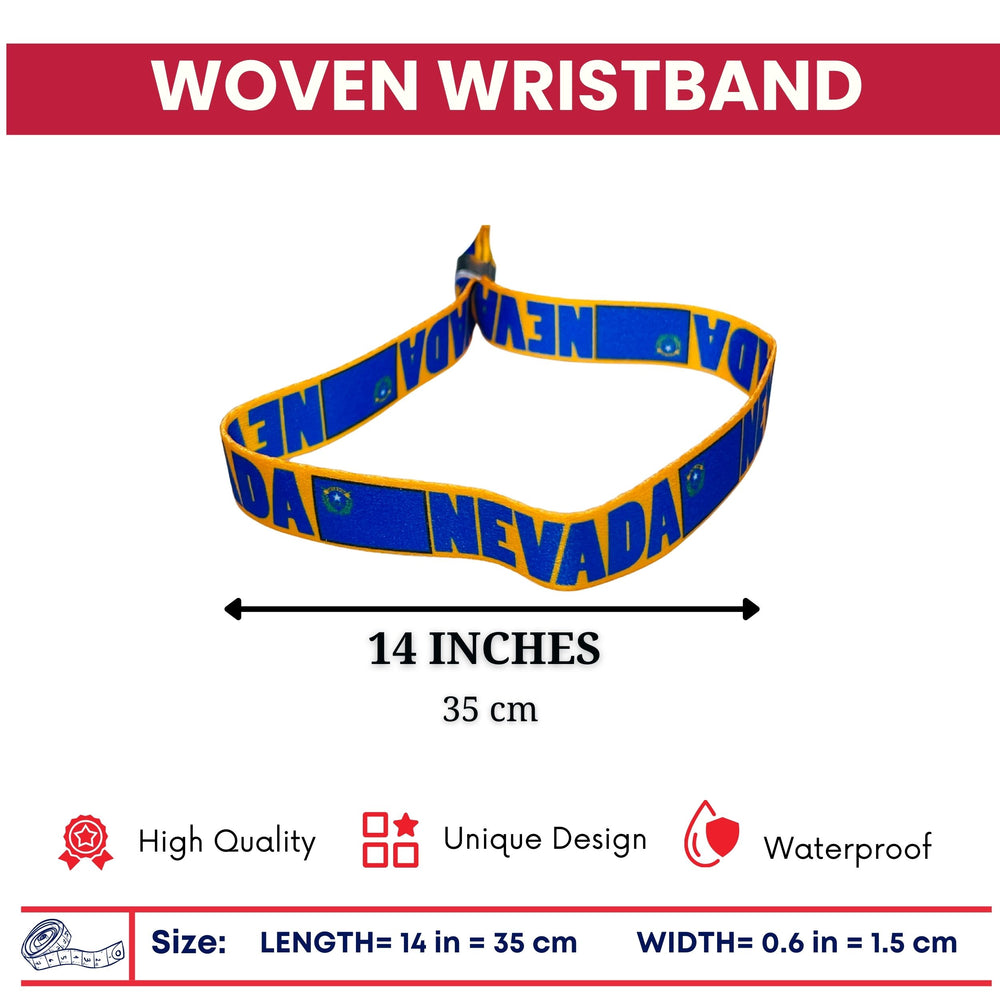 Woven Wristband - State Flag Nevada – USA – P1975