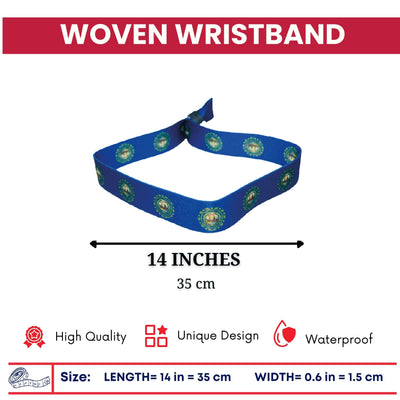 Woven Wristband – State Flag New Hampshire – USA – P1972