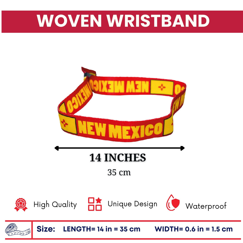 Woven Wristband – State Flag New Mexico – USA – P1971