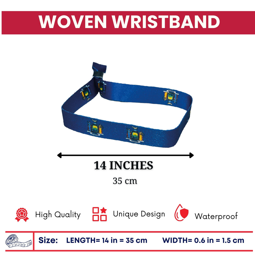 Woven Wristband – State Flag New York – USA – P1968