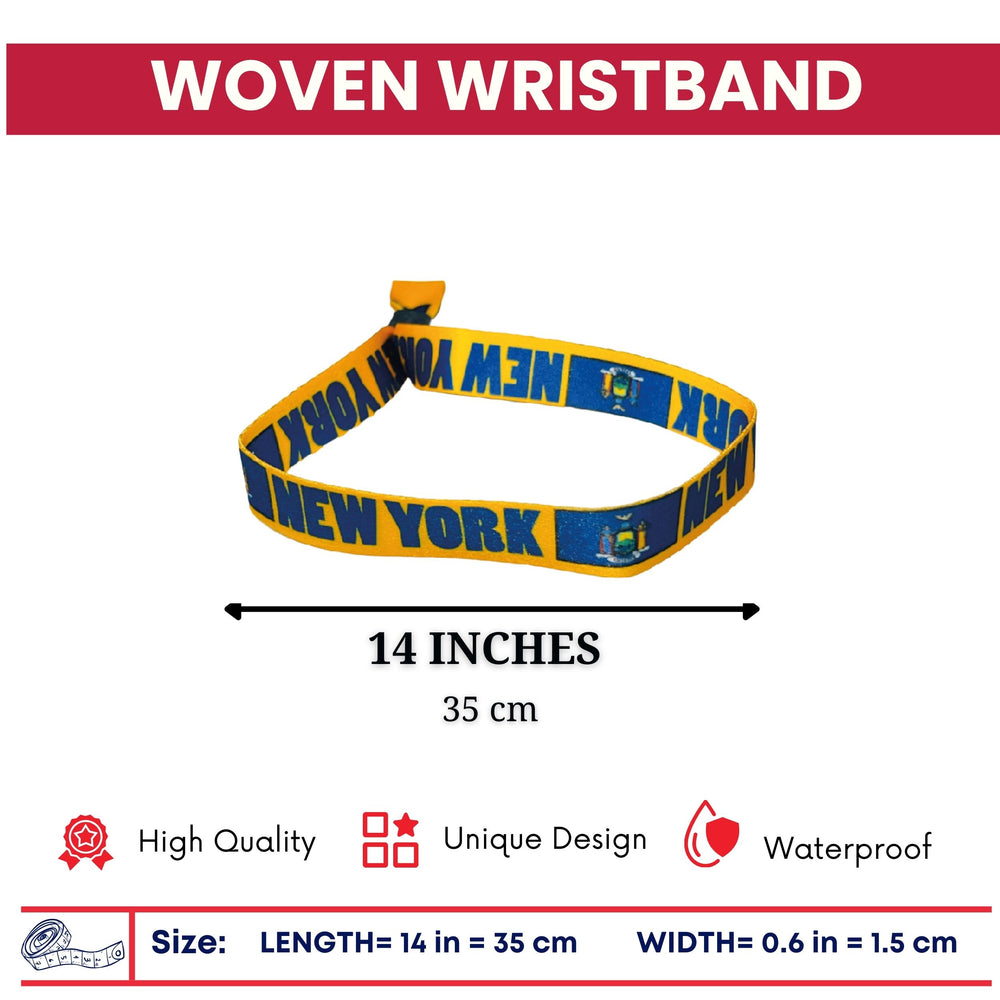 Woven Wristband – State Flag New York – USA – P1969