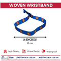 Woven Wristband - Shield of Oaxaca - Mexico - P2564