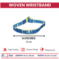 Woven Wristband – State Flag Oklahoma – USA – P1963