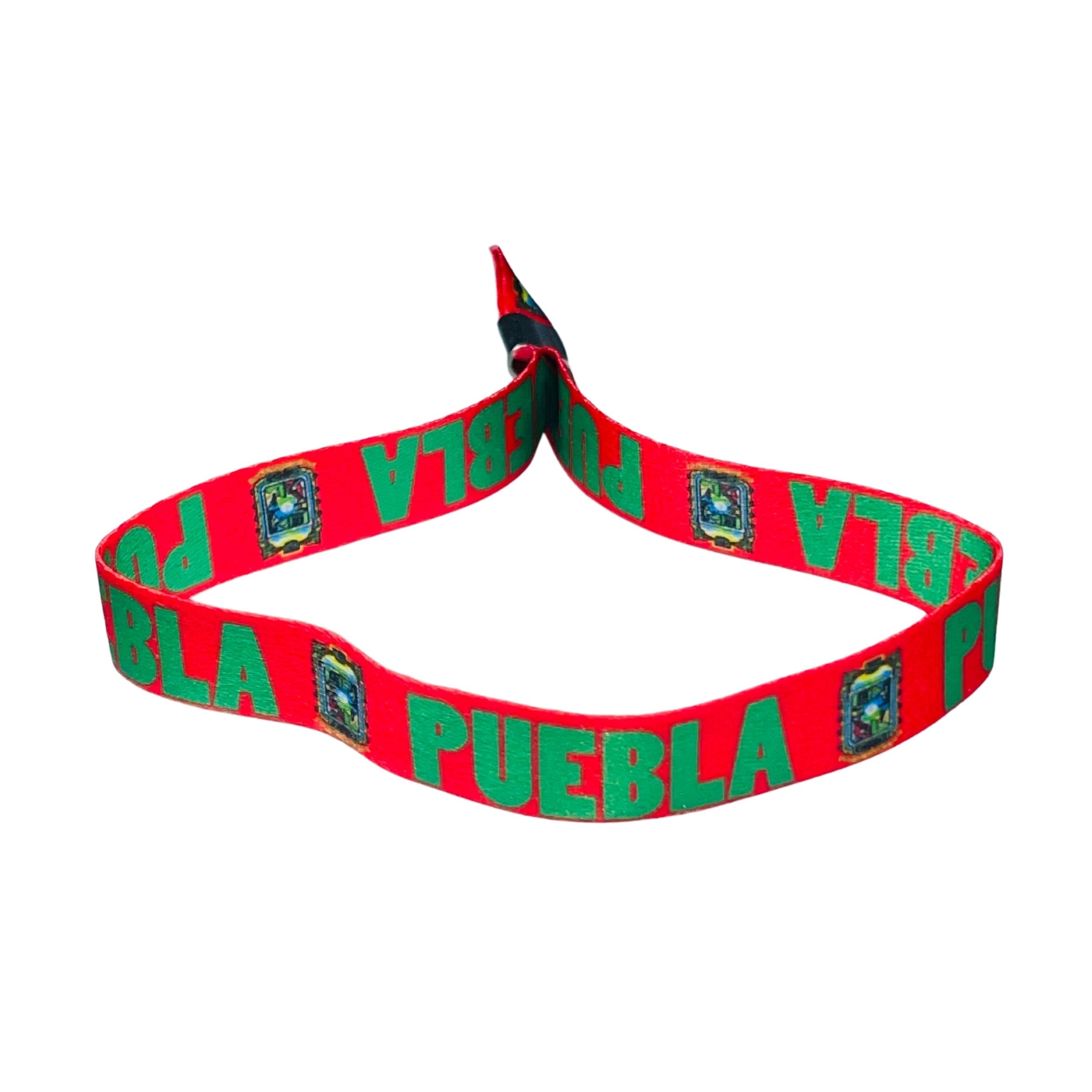 Woven Wristband - Shield of Puebla - Mexico - P2567