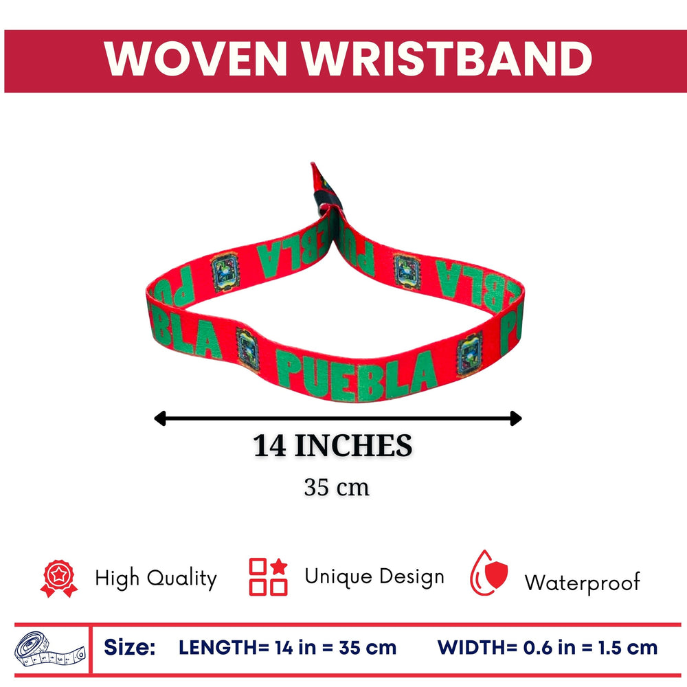 Woven Wristband - Shield of Puebla - Mexico - P2567