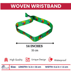 Woven Wristband - Shield of Quintana Roo - Mexico - P2570