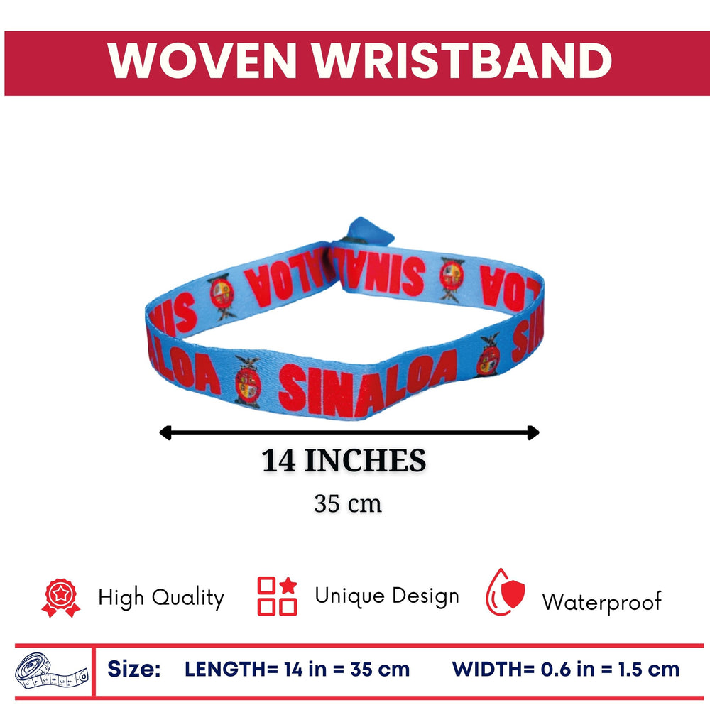 Woven Wristband - Shield of Sinaloa - Mexico - P2609