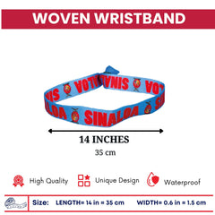 Woven Wristband - Shield of Sinaloa - Mexico - P2609