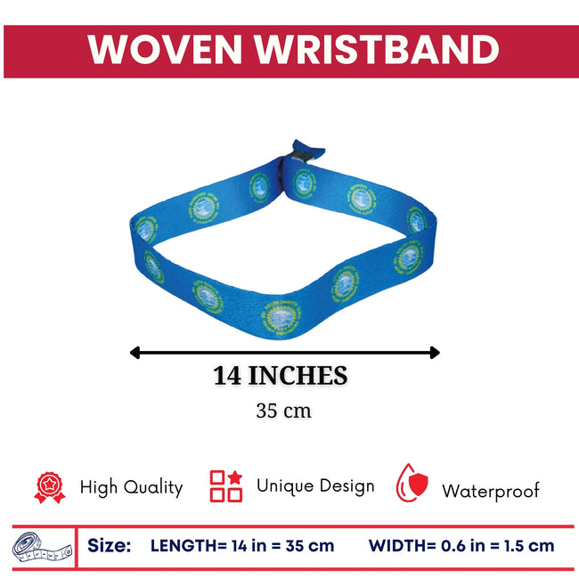Woven Wristband – State Flag South Dakota – USA – P1951
