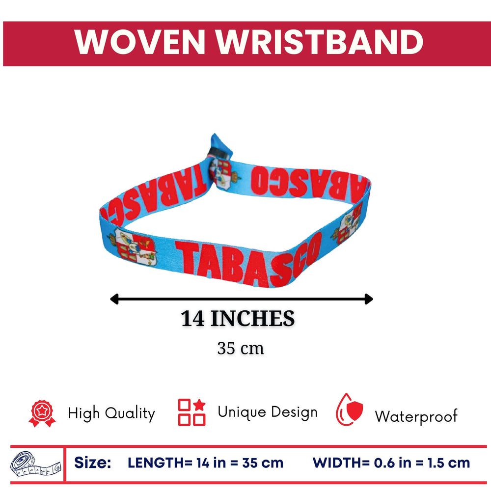 Woven Wristband – Shield of Tabasco – Mexico - P2625