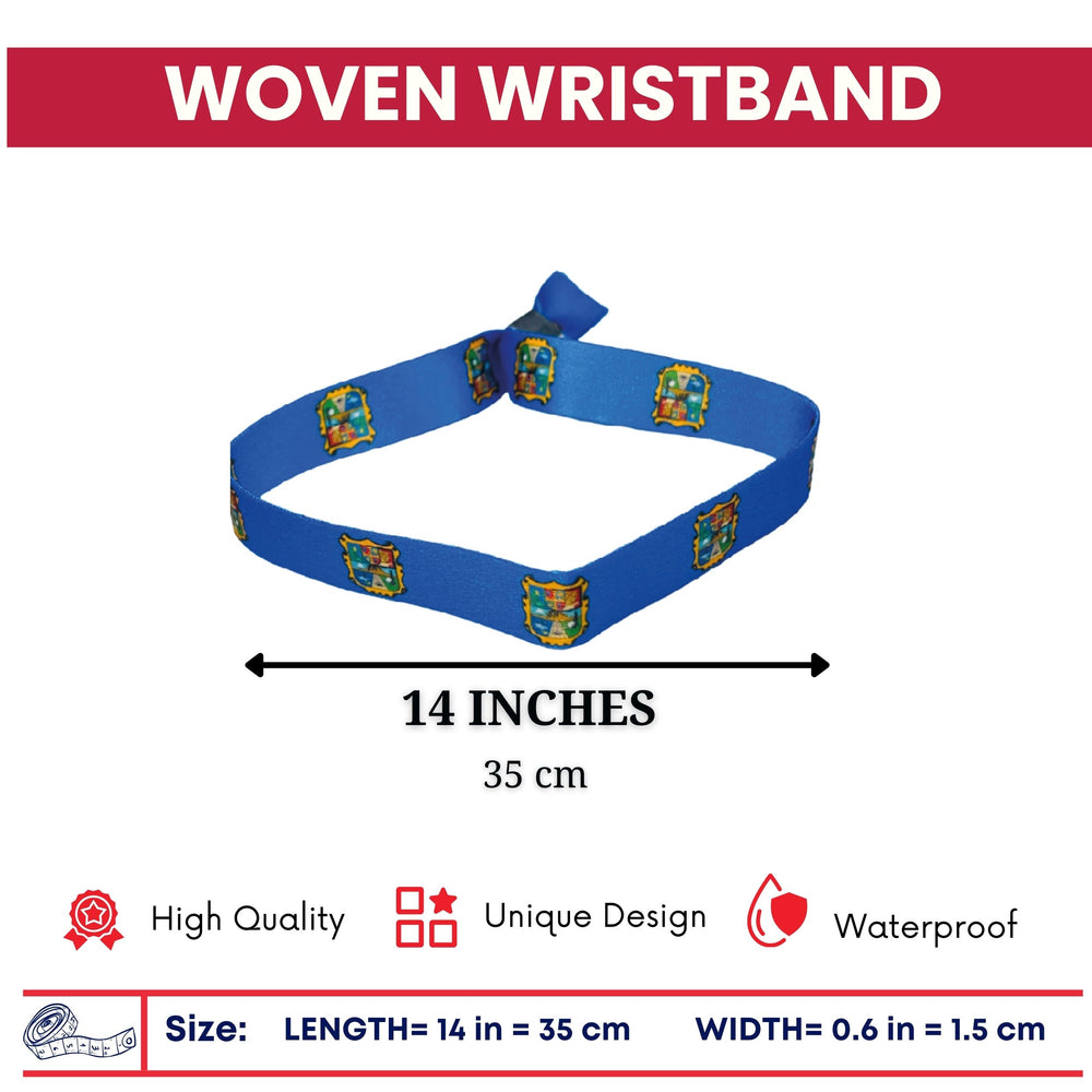 Woven Wristband - Shield of Tamaulipas - Mexico - P2612