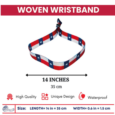 Woven Wristband – State Flag Texas – USA – P1947