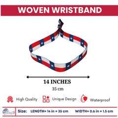 Woven Wristband – State Flag Texas – USA – P1947