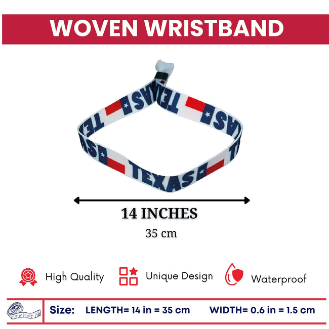 Woven Wristband – State Flag Texas – USA – P1948