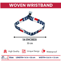 Woven Wristband – State Flag Texas – USA – P1948