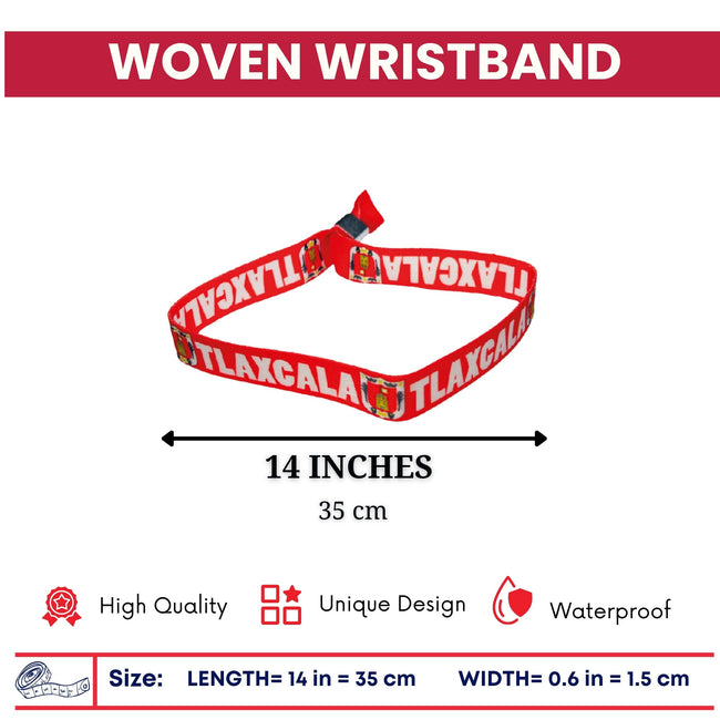 Woven Wristband - Shield of Tlaxcala – Mexico - P2616