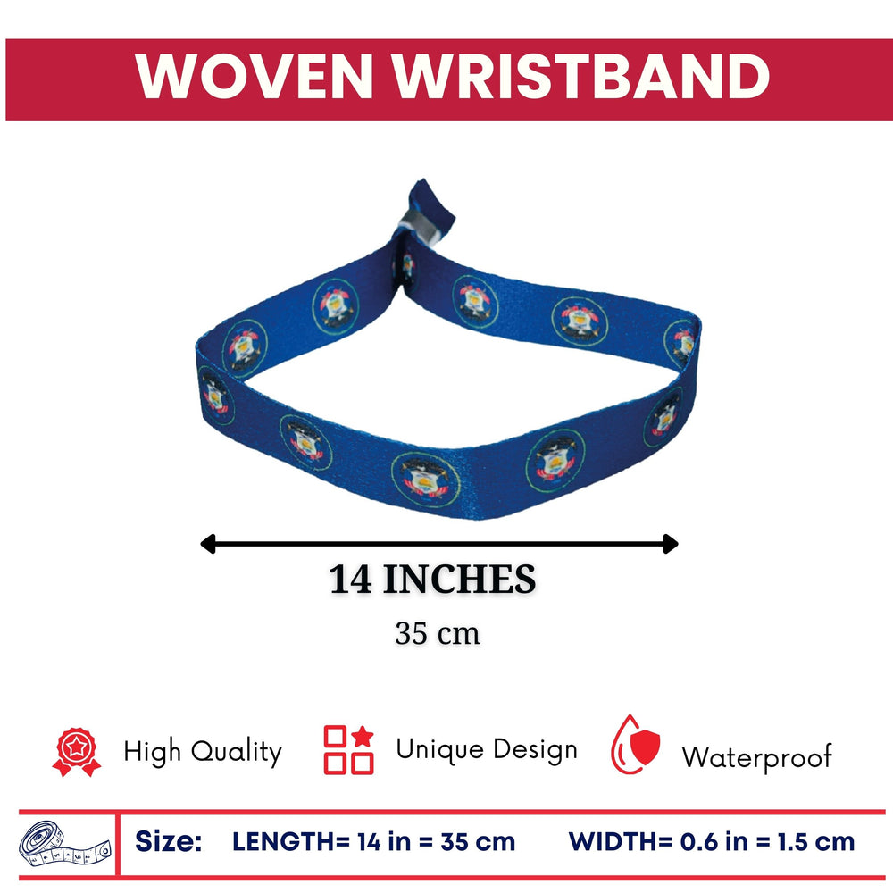 Woven Wristband – State Flag Utah – USA – P1945