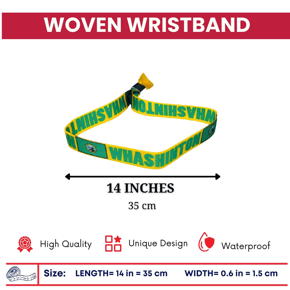 Woven Wristband – State Flag Washington – USA – P1940