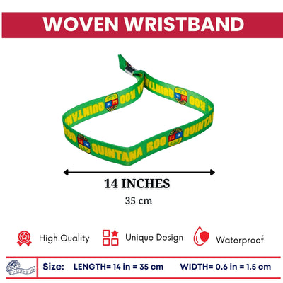 Woven Wristband - Shield of Quintana Roo - Mexico - P2571