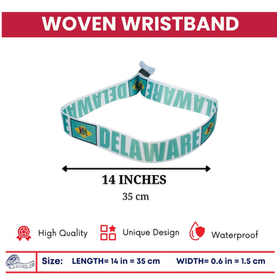 Woven Wristband – State Flag Delaware - USA - P1912