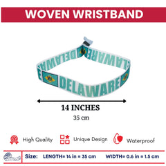 Woven Wristband – State Flag Delaware - USA - P1912