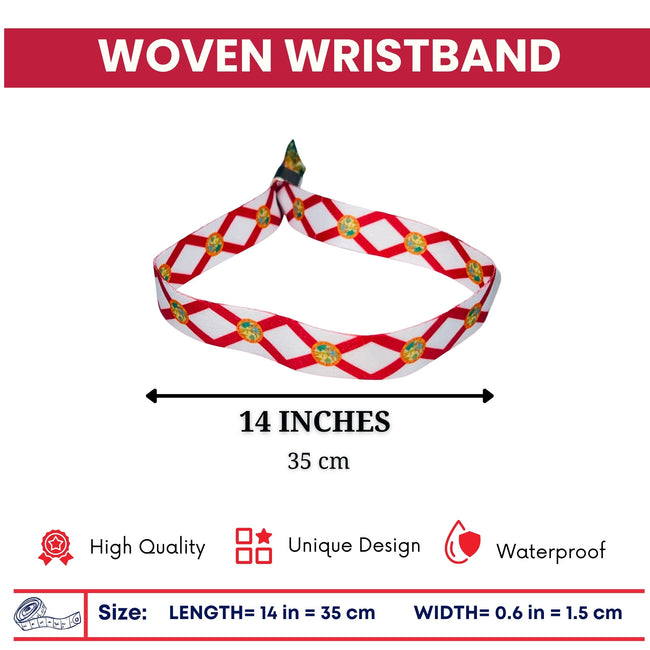 Woven Wristband – State Flag Florida – USA – P1913