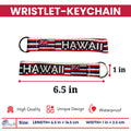 Wristlet Keychain - State Flag Hawaii - USA - K070