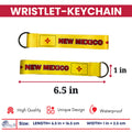 WRISTLET KEYCHAIN - STATE FLAG NEW MEXICO - USA K086 |  Flag Keychain for Keys, ID Badge Holder, Phone, and More | Perfect for Badges & ID Holders - WORLDWIDE SOUVENIRS	