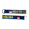 WRISTLET KEYCHAIN - STATE FLAG NORTH CAROLINA - USA K105 |  Flag Keychain for Keys, ID Badge Holder, Phone, and More | Perfect for Badges & ID Holders - WORLDWIDE SOUVENIRS	