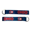 WRISTLET KEYCHAIN - STATE FLAG OHIO - USA K107 |Flag Keychain for Keys, ID Badge Holder, Phone, and More | Perfect for Badges & ID Holders - WORLDWIDE SOUVENIRS