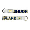 WRISTLET KEYCHAIN - STATE FLAG RHODE ISLAND - USA K093 |Flag Keychain for Keys, ID Badge Holder, Phone, and More | Perfect for Badges & ID Holders - WORLDWIDE SOUVENIRS