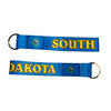 WRISTLET KEYCHAIN - STATE FLAG SOUTH DAKOTA - USA K095 |Flag Keychain for Keys, ID Badge Holder, Phone, and More | Perfect for Badges & ID Holders - WORLDWIDE SOUVENIRS