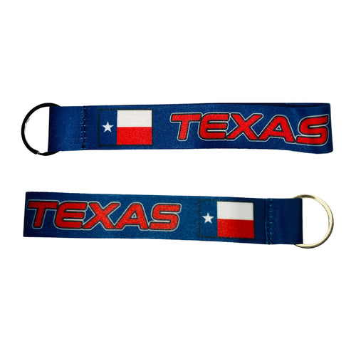 Wristlet Keychain - State Flag Texas - USA K096