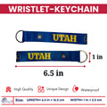 Wristlet Keychain - State Flag Utah - USA - K098