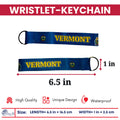 Wristlet Keychain - State Flag Vermont - USA - K099