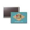 Delaware Flag, Flag Magnet, WorldwideSouvenirs, Magnet, USA Magnet, Delaware Emblem Magnet, Limited Edition, Delaware Magnet - WORLDWIDE SOUVENIRS