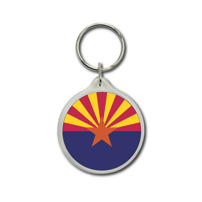 Arizona Keychain, State Flag, Arizona Flag, Flag emblem Keychain, Arizona Souvenir, Collectible Keychains, USA Patriot Gifts, USA Flag - WORLDWIDE SOUVENIRS	