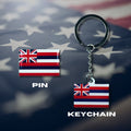 Hawaii flag, Enamel pin, Flag Keychain, Adorable Collections State Flags, United States Emblem Flags, Keychains, Cute pins, Limited Edition - WORLDWIDE SOUVENIRS	