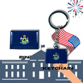 Maine flag, Enamel pin, Flag Keychain, Adorable Collections State Flags, United States Emblem Flags, Keychains, Cute pins, Limited Edition - WORLDWIDE SOUVENIRS	