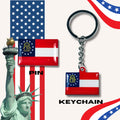 Georgia flag, Enamel pin, Flag Keychain, Adorable Collections State Flags, United States Emblem Flags, Keychains, Cute pins, Limited Edition - WORLDWIDE SOUVENIRS	