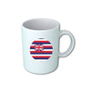 Hawaii Mug, Ceramic Mug, WorldwideSouvenirs, 11 oz Glossy Coffee Cup, State Flag, Mugs, American flag, USA Limited Edition - WORLDWIDE SOUVENIRS