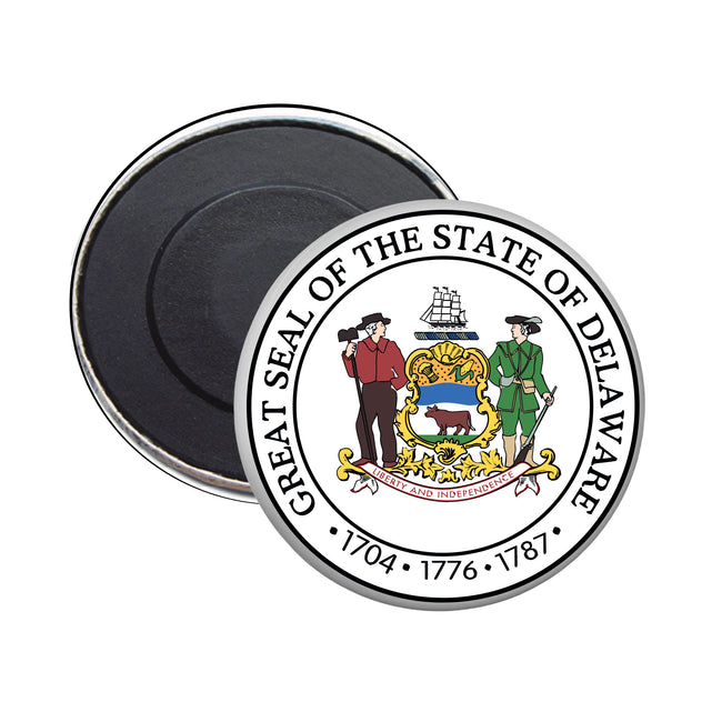 Delaware Seal Magnet, Magnets, WorldwideSouvenirs, Seal Magnet, USA Magnet, Delaware Emblem Magnet, State Seal Magnet, Limited Edition - WORLDWIDE SOUVENIRS	