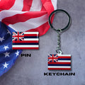 Hawaii flag, Enamel pin, Flag Keychain, Adorable Collections State Flags, United States Emblem Flags, Keychains, Cute pins, Limited Edition - WORLDWIDE SOUVENIRS	